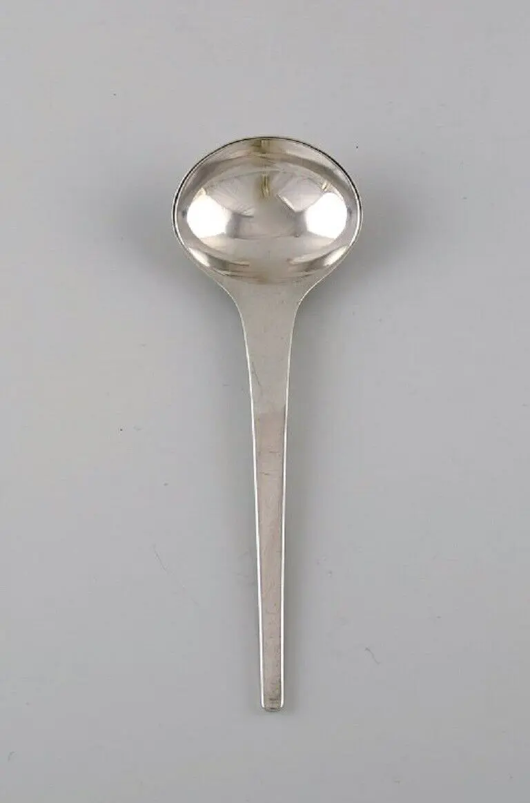 12 Georg Jensen Caravelle Suppenlöffel aus Sterlingsilber