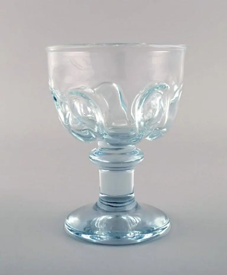 14 große französische Designergläser aus mundgeblasenem Kunstglas, Mitte des 20. Jahrhunderts