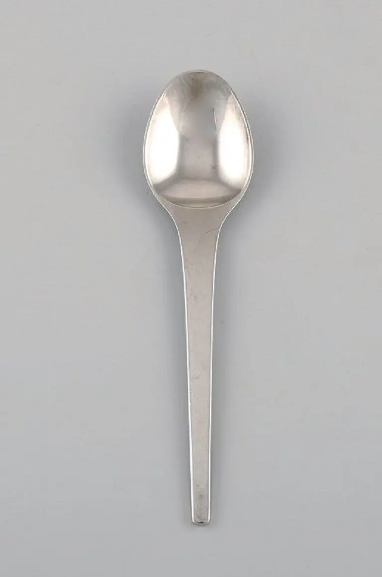 15 Dessertlöffel von Georg Jensen Karavelle aus Sterlingsilber