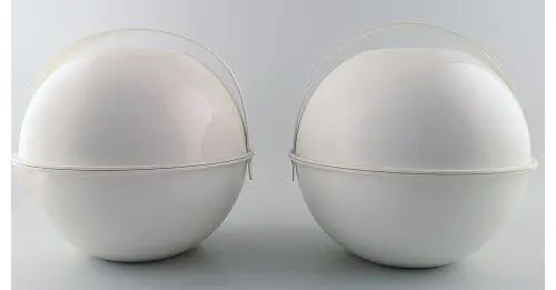 2 Guzzini Picknickkörbe im modernen italienischen Design