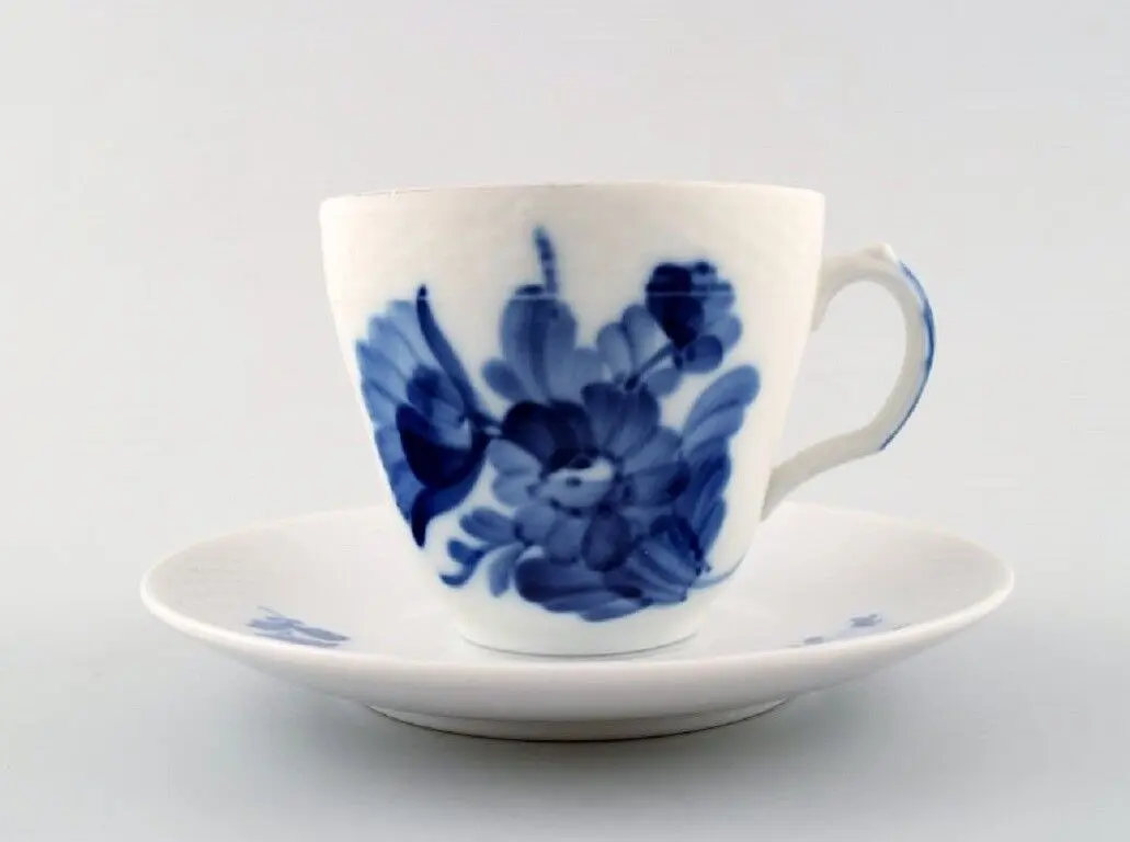 26 Sets Royal Copenhagen Blau Blume geflochtene Espressotassen mit Untertassen