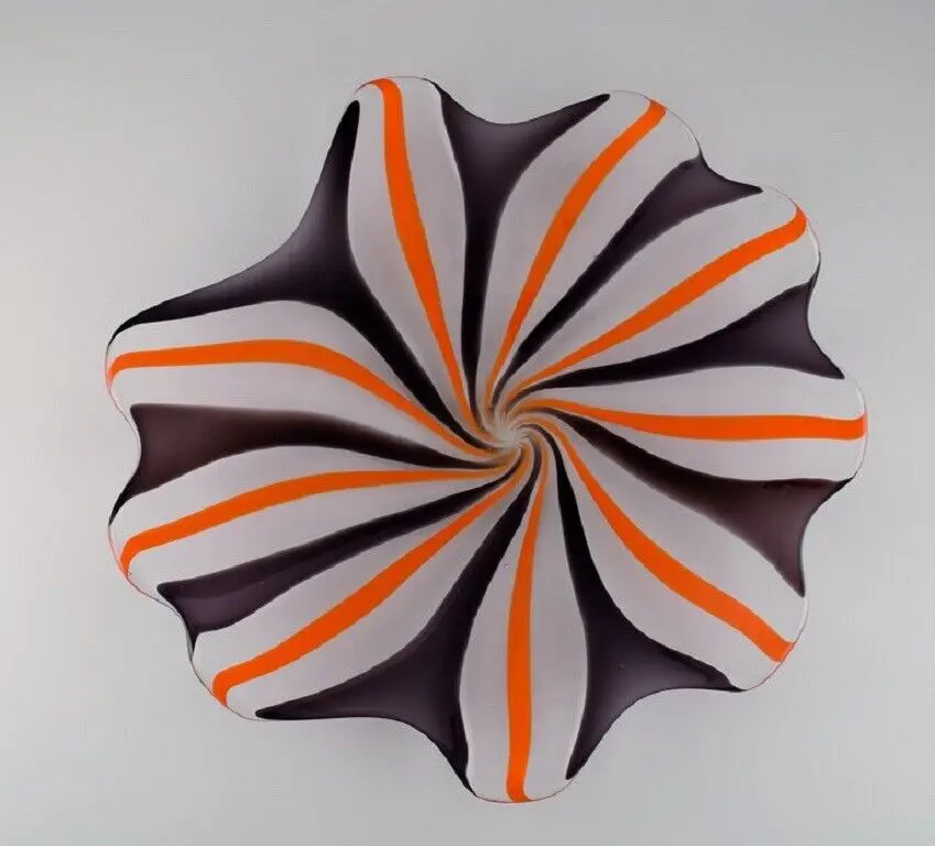 Allan Scharff für Holmegaard. Einzigartige kolossale Kunstglas-Schüssel