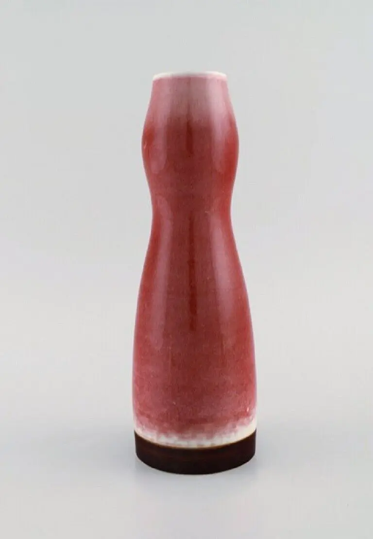 Arabien von Liisa Hallamaa. Einzigartige Vase aus glasiertem Keramik, 1960er Jahre