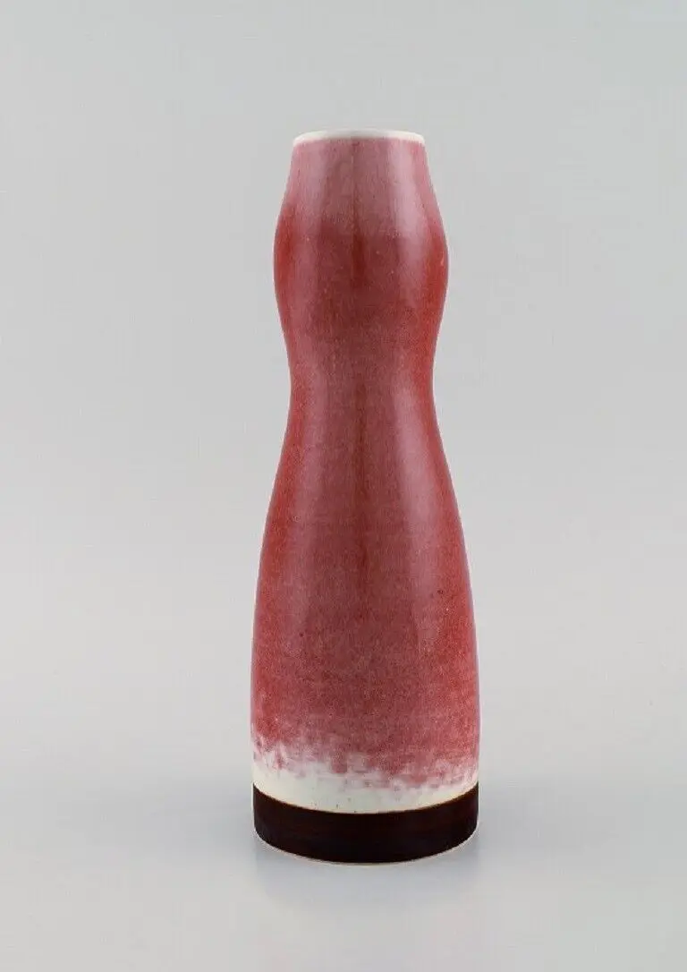 Arabien von Liisa Hallamaa. Einzigartige Vase aus glasiertem Keramik, 1960er Jahre
