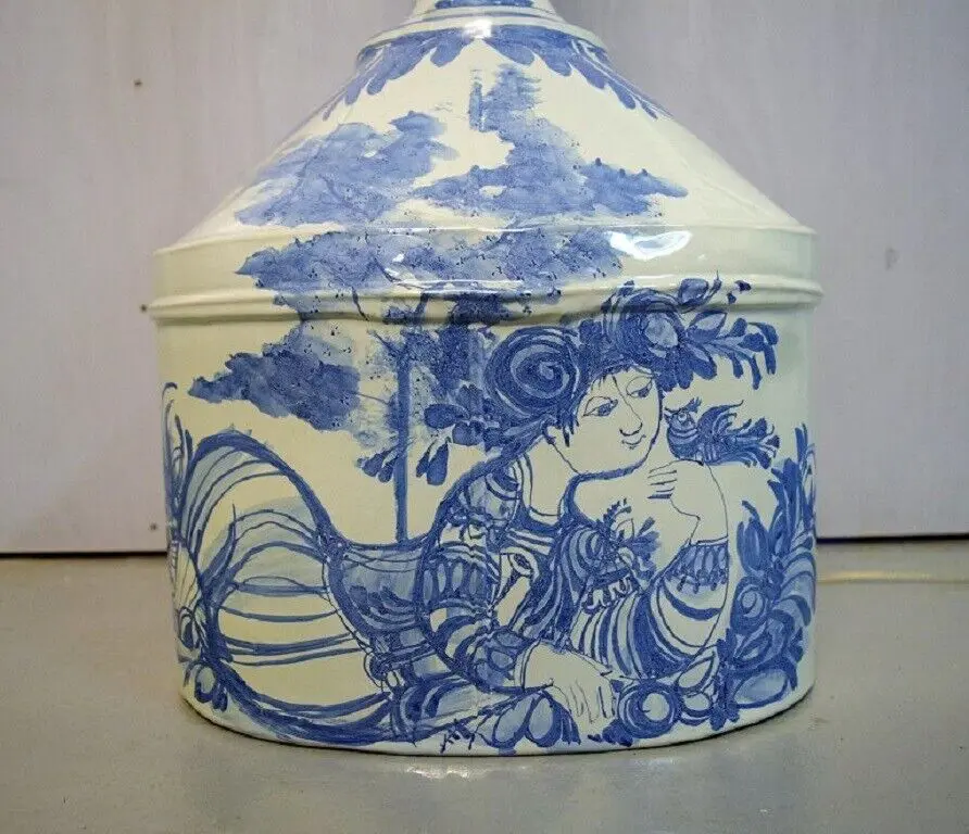 Bjørn Wiinblad (1918-2006), Dänemark. Einzigartige, massive Stehlampe aus Keramik