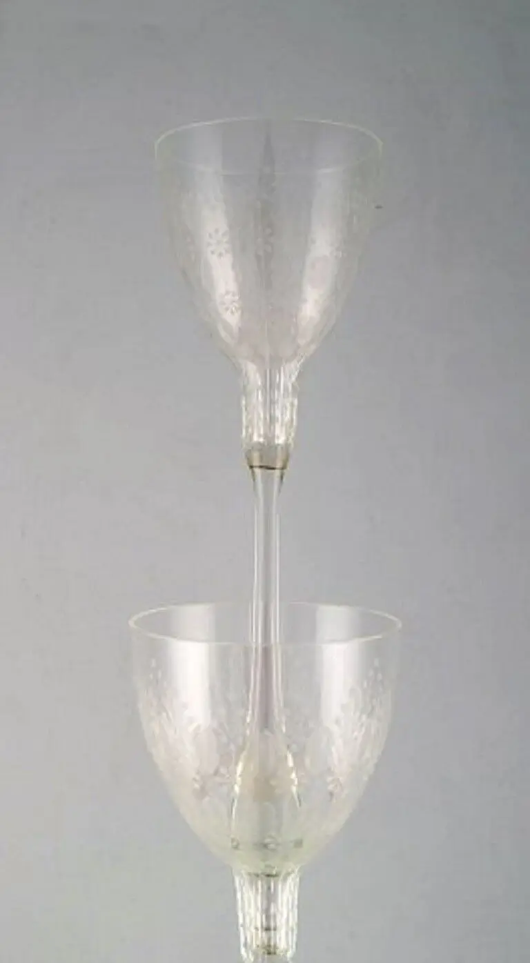 Bjørn Wiinblad für Rosenthal, seltenes und großes Glas ""Romanze