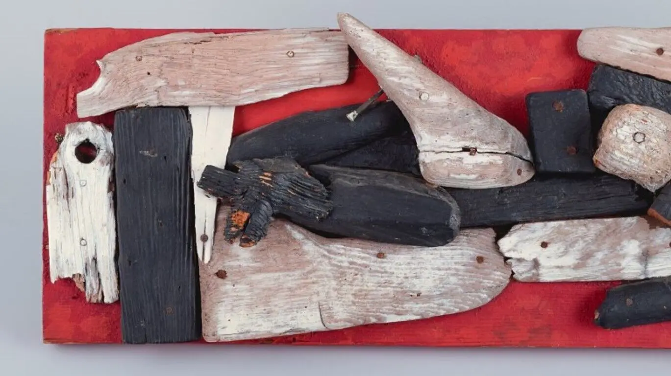 Børge Sørensen-Sornum (1920-1985), registrierter dänischer Künstler. Relief/Skulptur