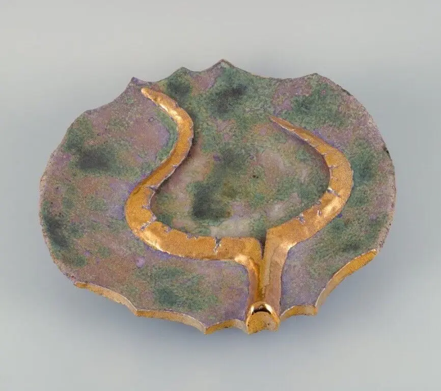 Europäisches Studio-Keramik: Einzigartige, kolossale Keramikschale aus dem späten 20. Jahrhundert