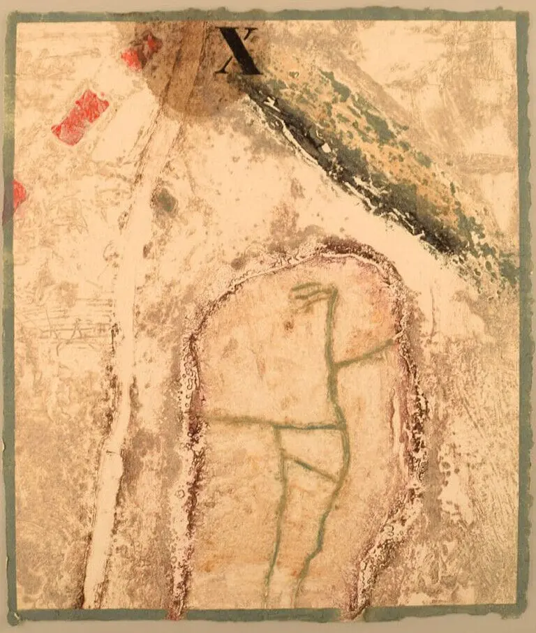 James Coignard, geboren in Tours 1925, gestorben in Cannes 2008. Farblithographie. Komposition