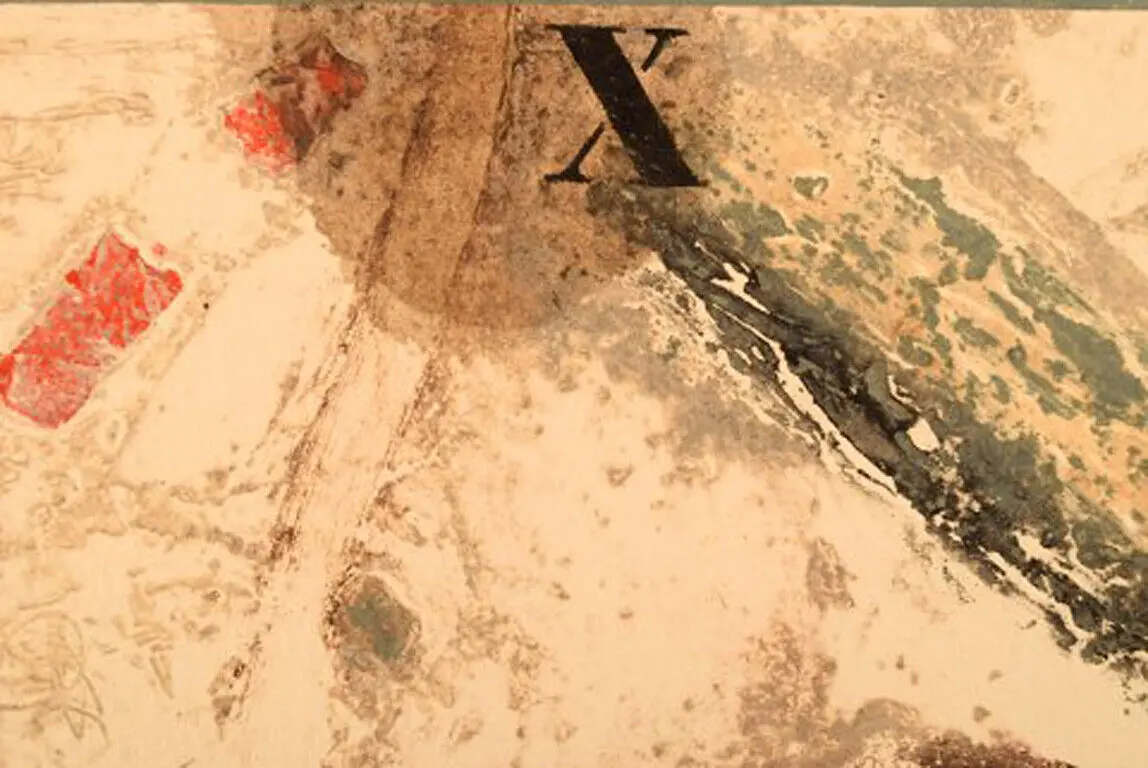 James Coignard, geboren in Tours 1925, gestorben in Cannes 2008. Farblithographie. Komposition