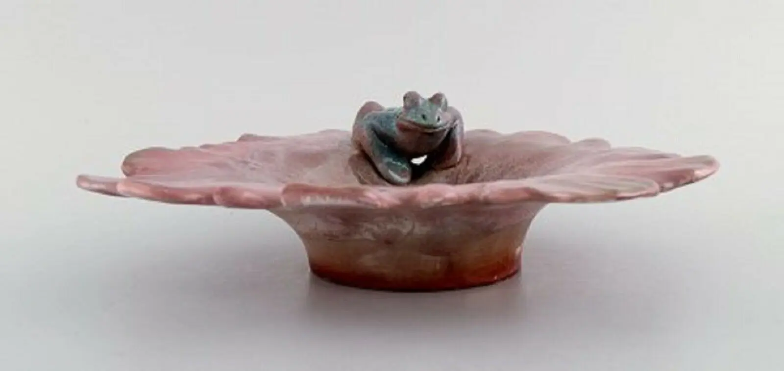 Kähler Keramik von Karl Hansen Reistrup. Seltenes und antikes Geschirr mit Froschmotiv