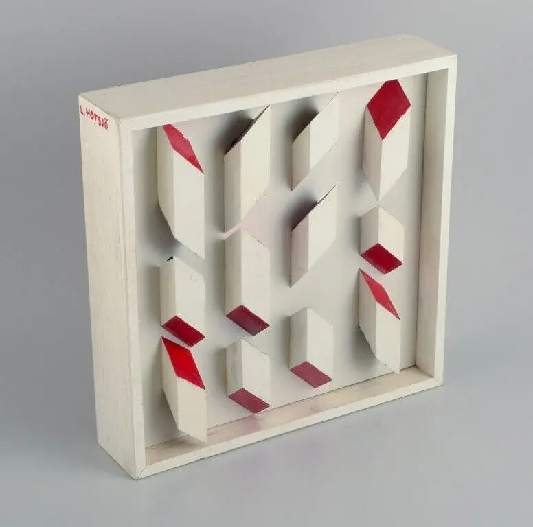 Lars Hofsjö. Schwedischer Künstler. Einzigartiges Holz-Wandrelief