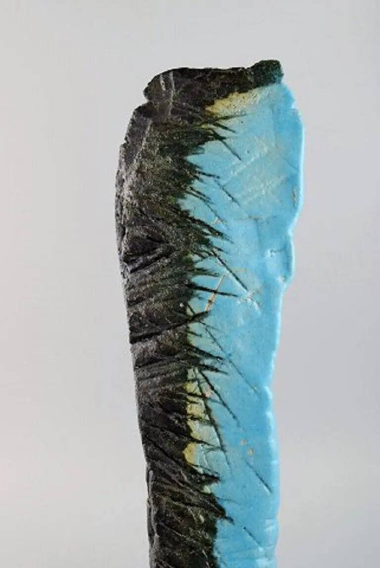Ole Bjørn Krüger (1922-2007). Atemberaubende, einzigartige Skulptur aus glasiertem Steinzeug