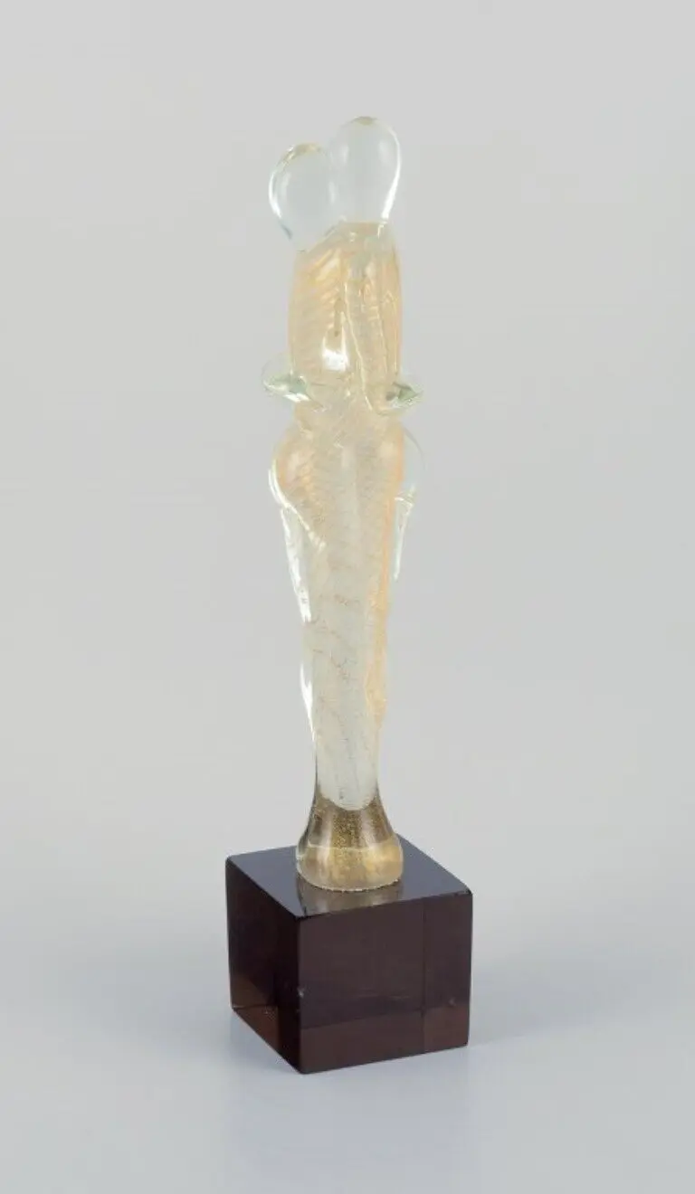 Sergio Rossi aus Murano, Italien. Große, einzigartige Skulptur mit einem Paar