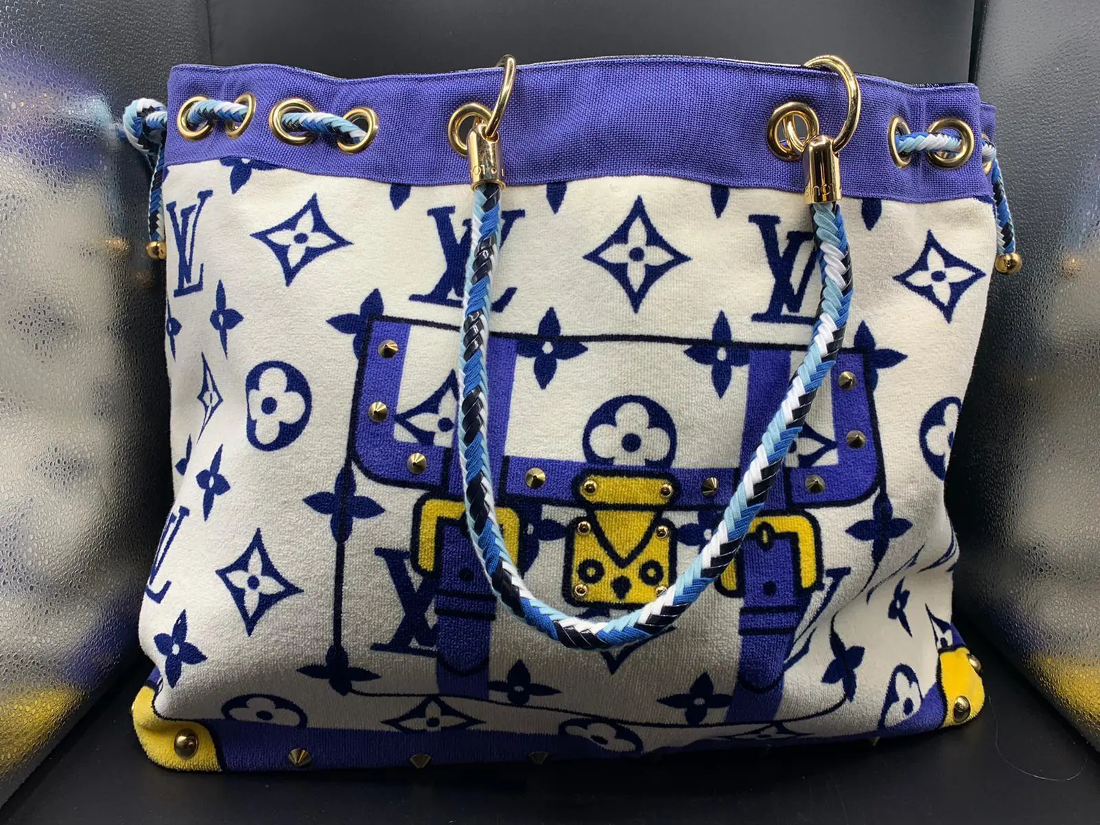 C1 LOUIS VUITTON Baumwoll-Monogramm Eponge Cabas
