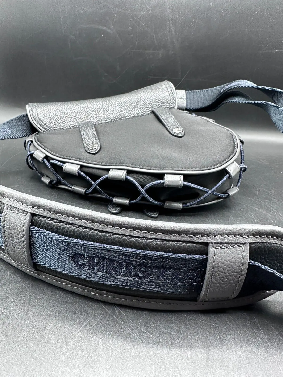 Dior Herren Mini S Saddle Gürteltasche aus Nylon und Kalbsleder