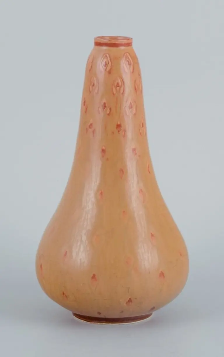 Carl Harry Stålhane (1920-1990) für Rörstrand, Vase in sanften Brauntönen