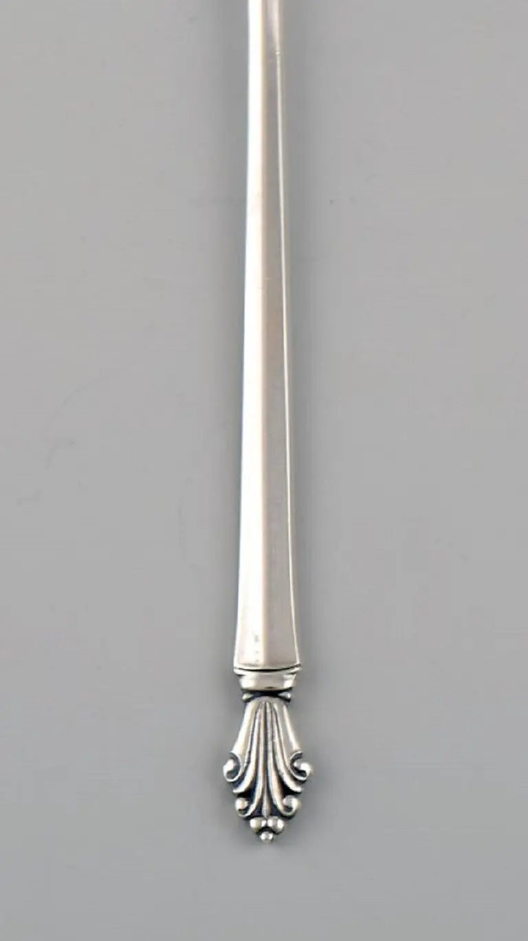 Georg Jensen Akanthus Sterlingsilber Saucenlöffel