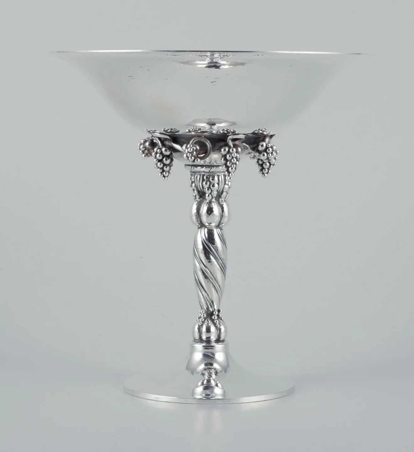 Georg Jensen Traube Cluster Herzstück aus Sterlingsilber, Modell 263B