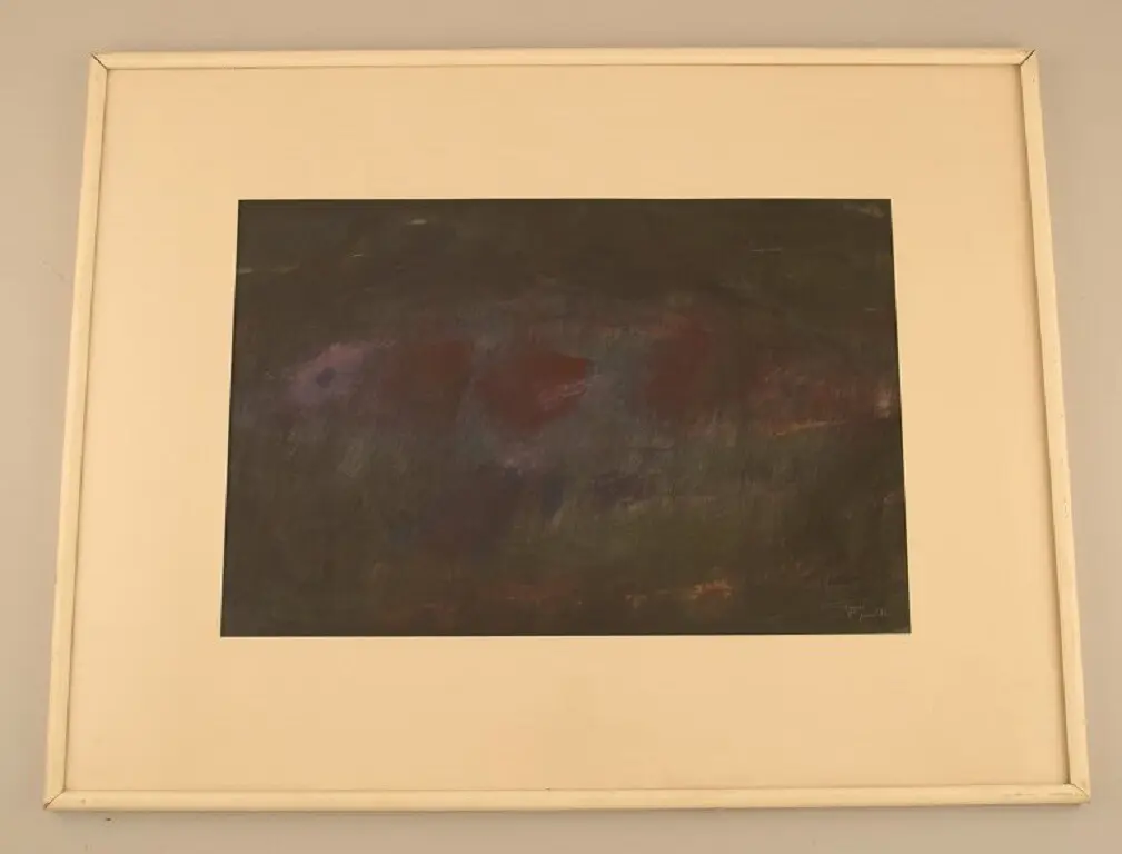 Gérard Cyne (1923–2006), französischer Künstler – Pastellzeichnung auf Papier