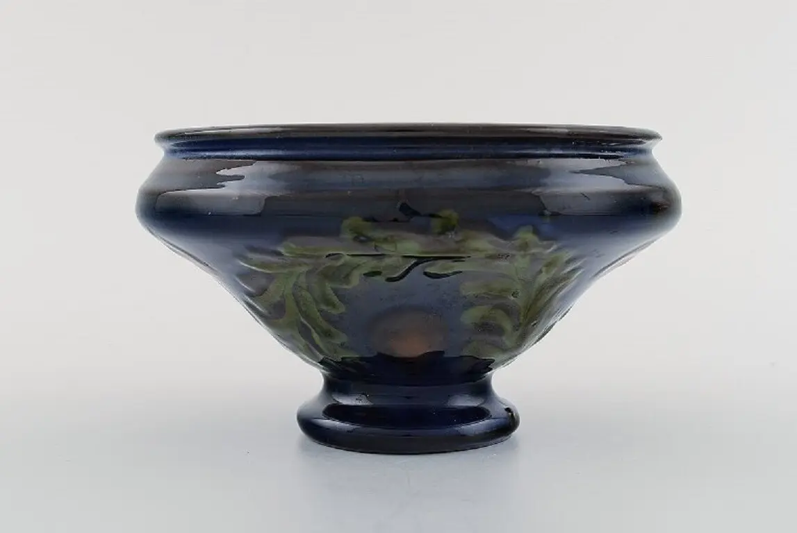 Kähler, Dänemark. Glasierte Keramikschale aus den 1930er/1940er Jahren