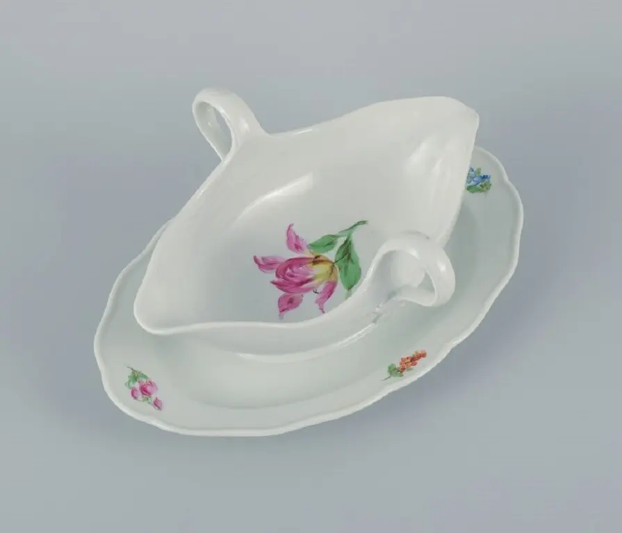 Porzellansauciere aus Meissen, Deutschland, um 1900