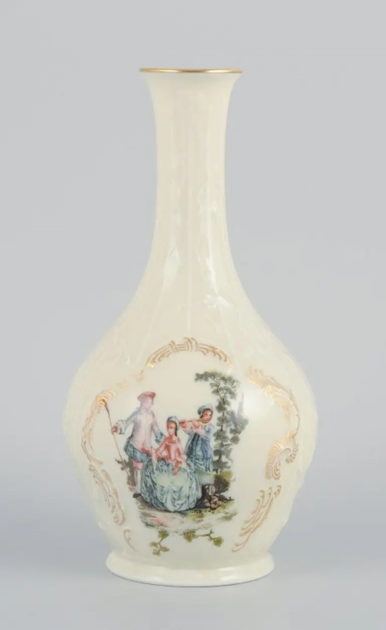 Rosenthal Deutschland – Cremefarbene Porzellanvase 'Sanssouci'