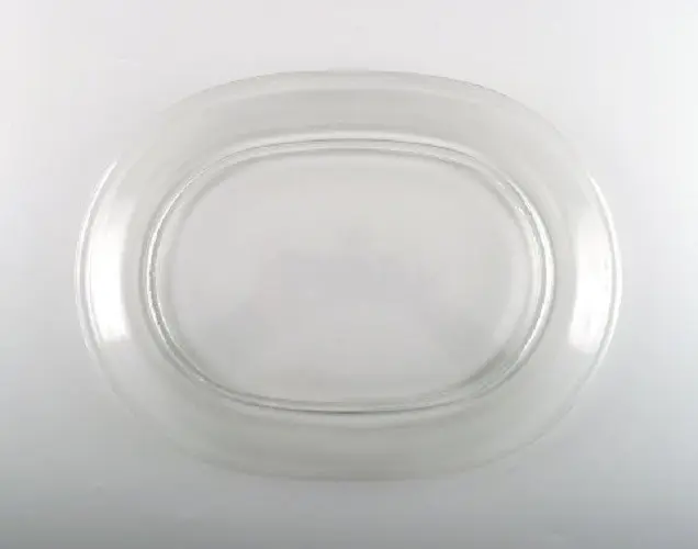 Karabinerteller, Set mit 5 Klarglastellern, Josef Frank, Schweden, Mitte 20. Jahrhundert